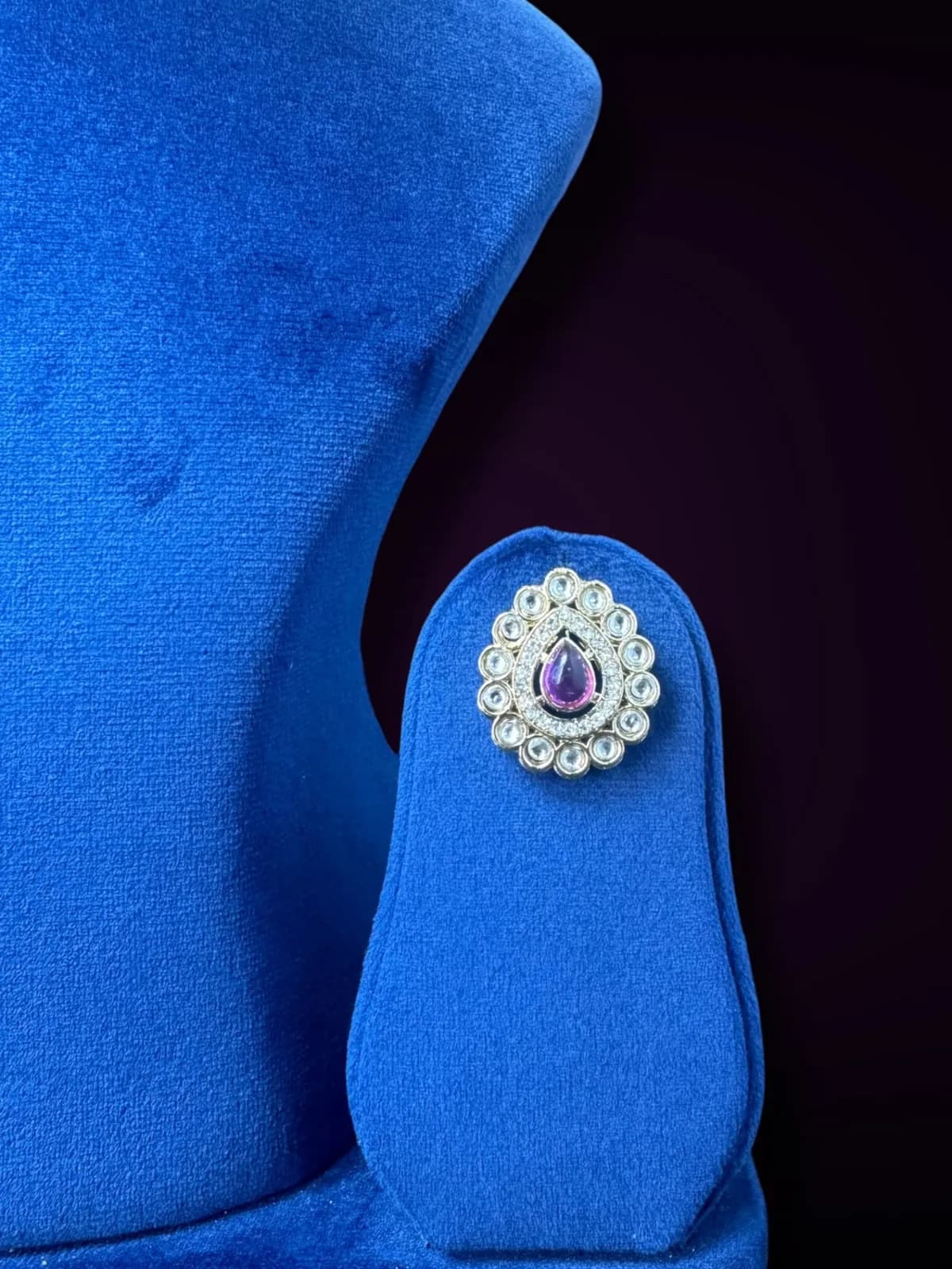 Royal Floral CZ Choker Set - View 2