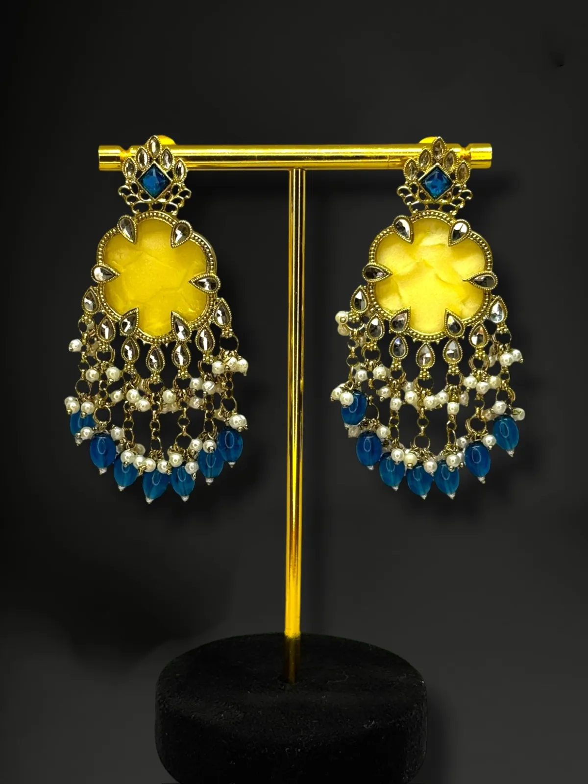 Luxe Geometric Circular Open-Work Statement Hoop Earrings