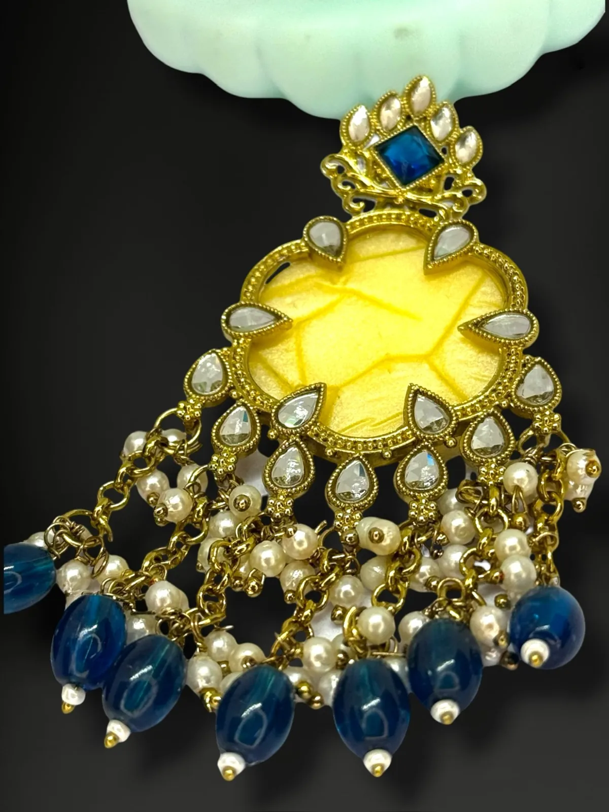 Luxe Geometric Circular Open-Work Statement Hoop Earrings - View 2