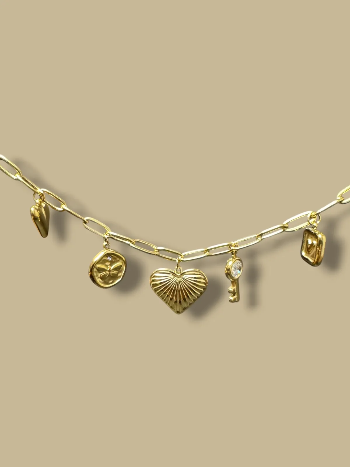 Anti-Tarnish Luxe Medallion Charm Bracelet - View 2