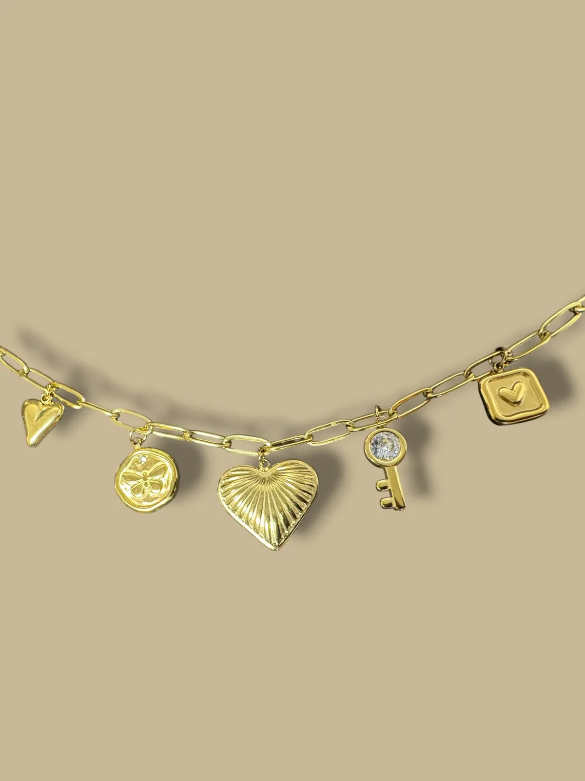 Anti-Tarnish Luxe Medallion Charm Bracelet - View 3