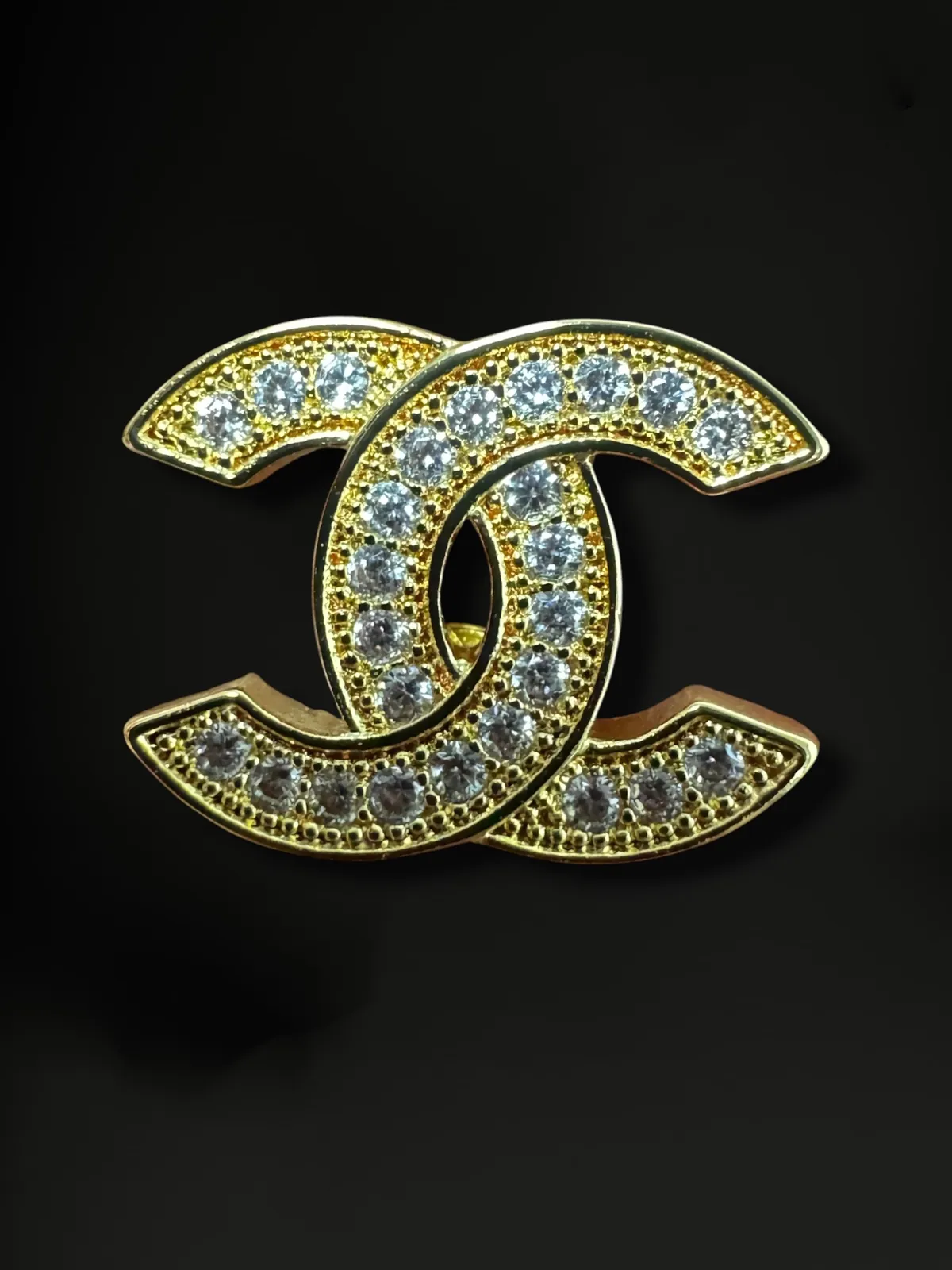 Luxury Interlocking Crystal Designer Stud Earrings - View 2