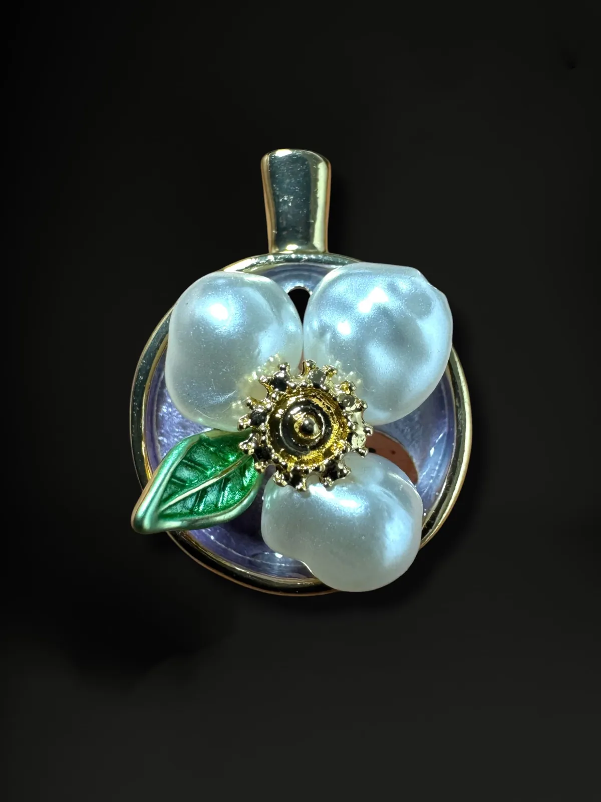 Korean Floral Pearl Stud Earrings - Delicate Flower Jewelry - View 2