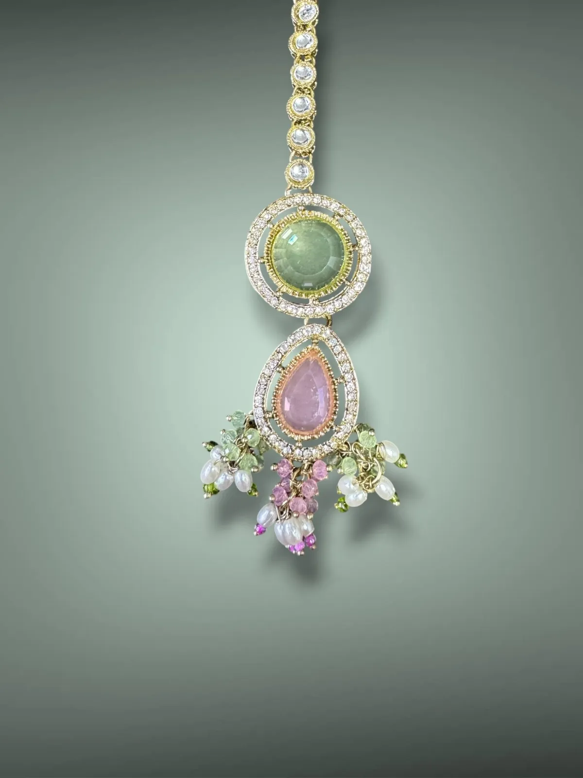 Imperial Polki Gold Plated Choker Necklace for Wedding Wear - View 4